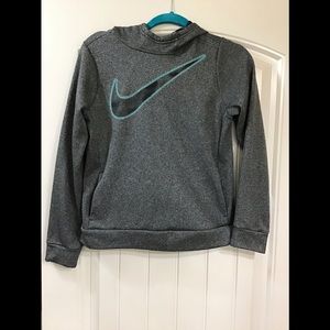 Nike Dri- fit size L hooded sweatshirt kids